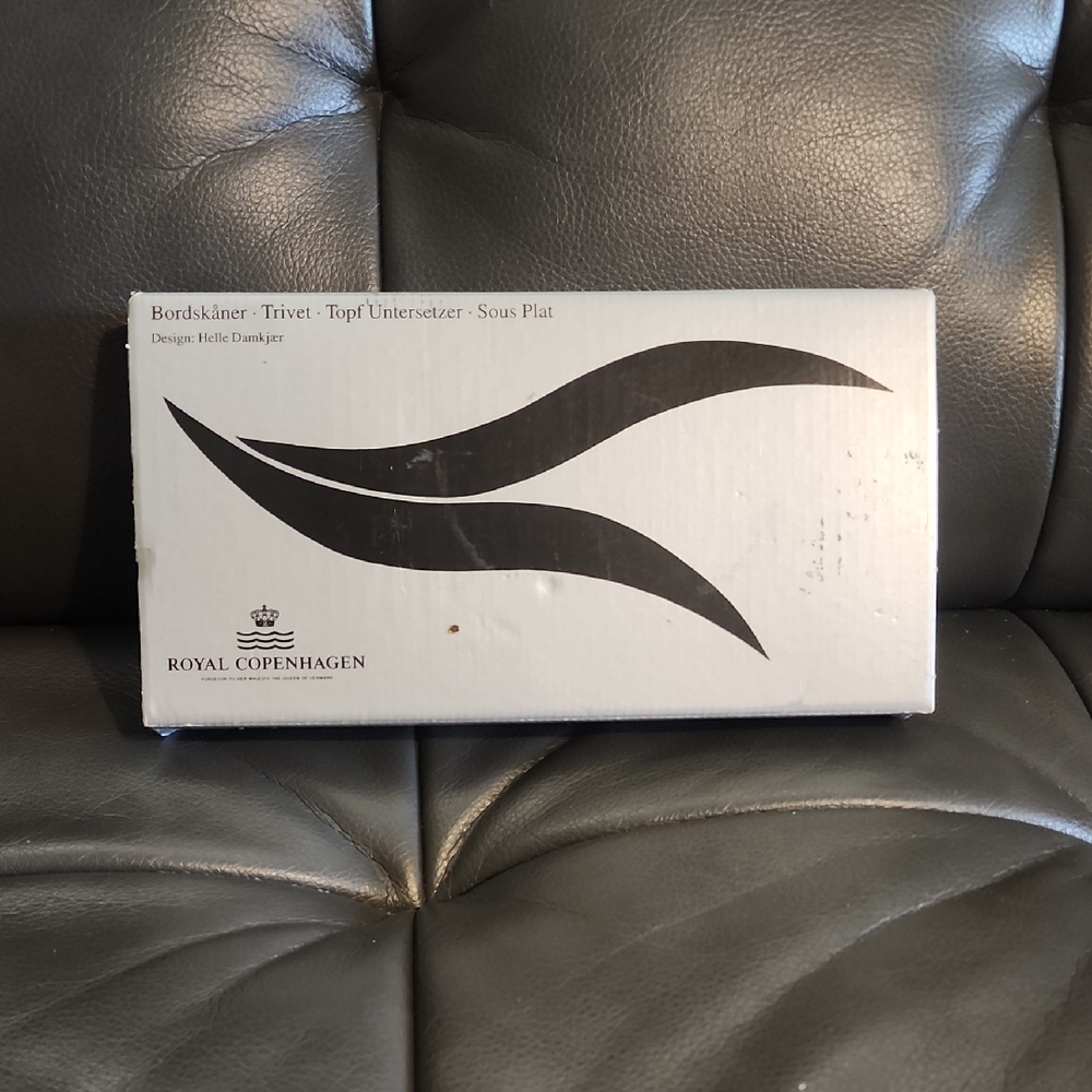 Royal Copenhagen Black and White Trivet